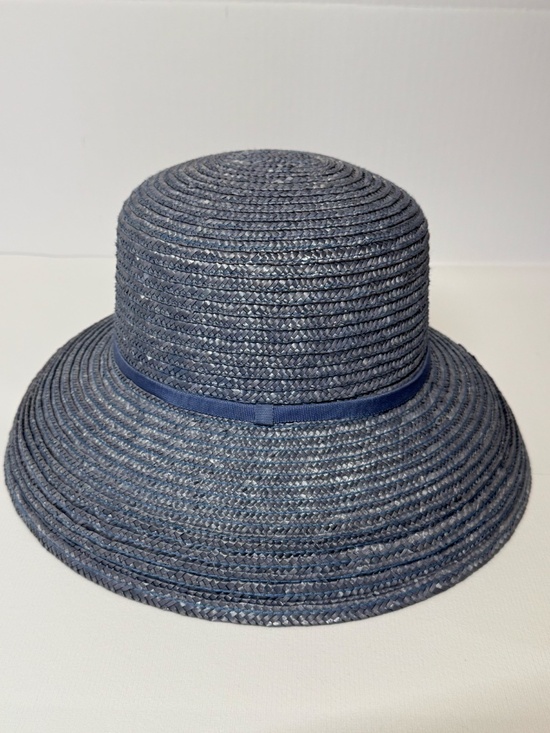 Betmar New York Blue Straw Wide Brim Sun Hat Elegant Summer Resort Hat main image 7